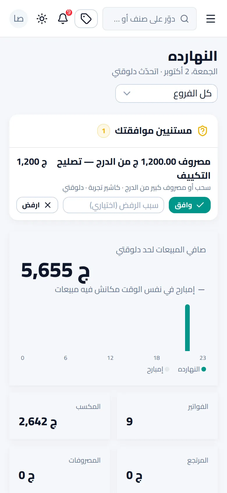 طلب موافقة وصل للمالك